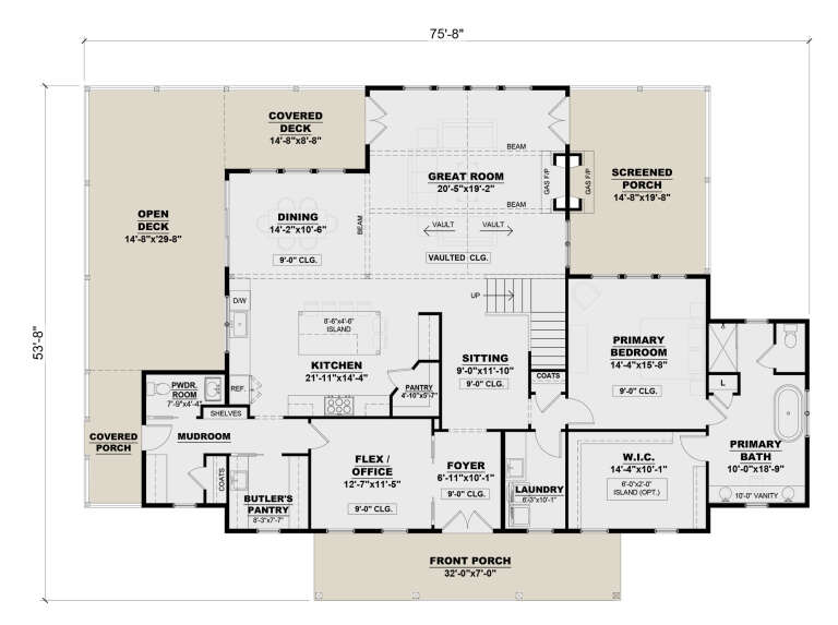 House Plan House Plan #34250 Drawing 1