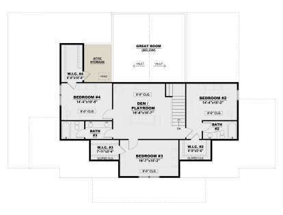 Second Floor for House Plan #7568-00041