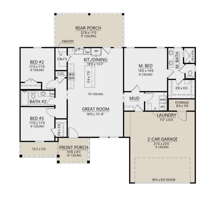 House Plan House Plan #34253 Drawing 1