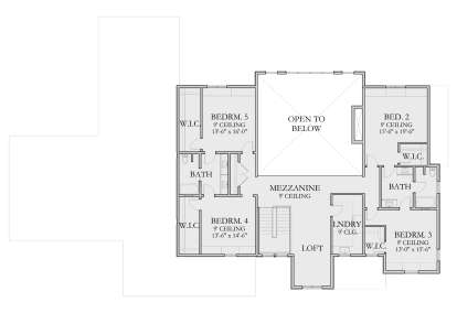 Second Floor for House Plan #6422-00131