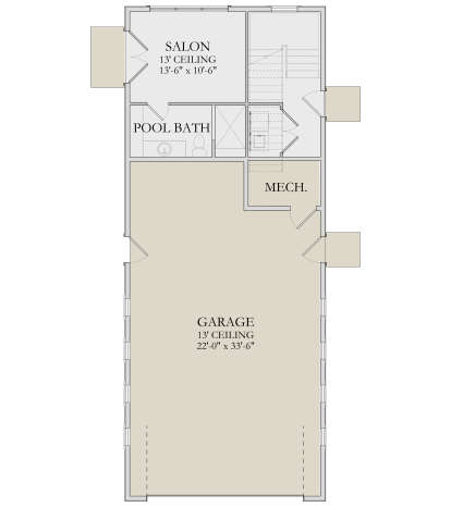 Garage Floor for House Plan #6422-00136