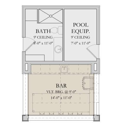 Garage Floor for House Plan #6422-00137