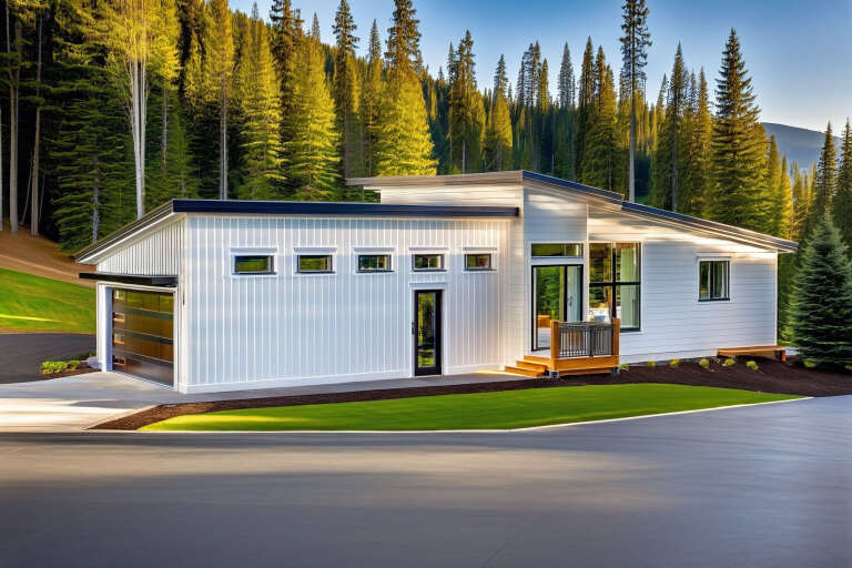 House Plan House Plan #34262 Angled Front Elevation