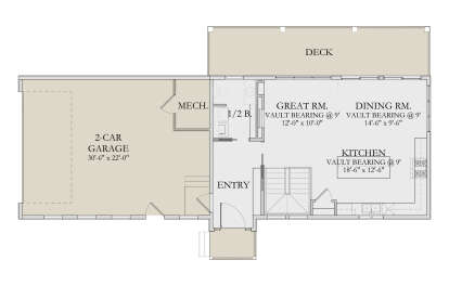 Main Floor  for House Plan #6422-00138