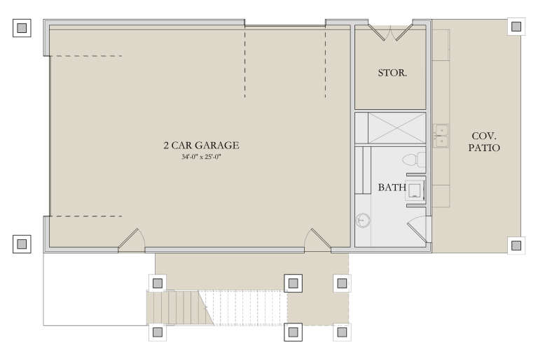 House Plan House Plan #34265 Drawing 1
