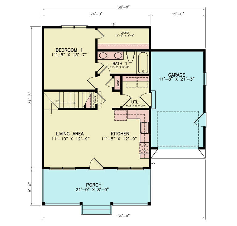 House Plan House Plan #34268 Drawing 1