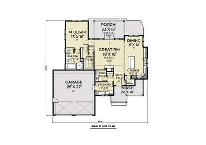 Main Floor  for House Plan #2464-00208
