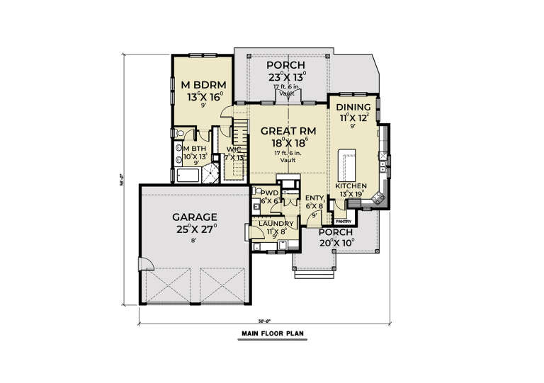 House Plan House Plan #34269 Drawing 1