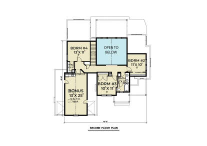 Second Floor for House Plan #2464-00208
