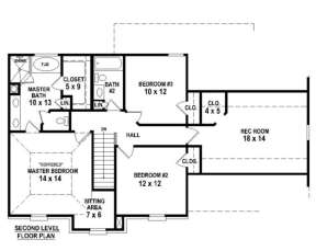 Floorplan 2 for House Plan #053-00460