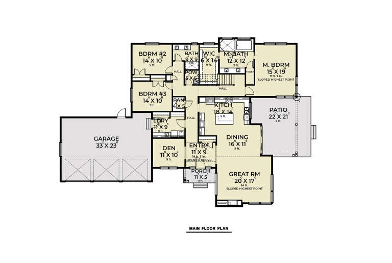 House Plan House Plan #34270 Drawing 1