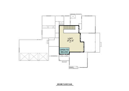 Second Floor for House Plan #2464-00209