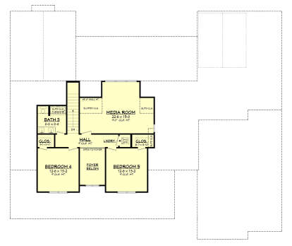 Second Floor for House Plan #041-00406