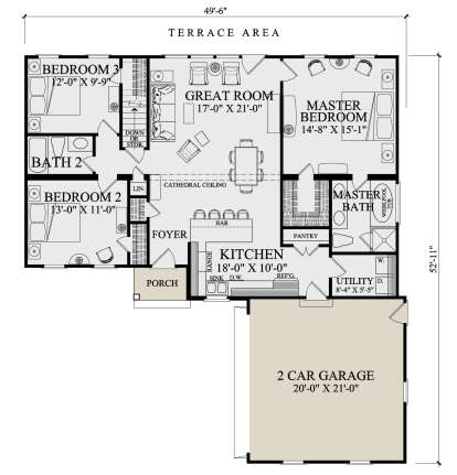 Main Floor  for House Plan #7922-00259