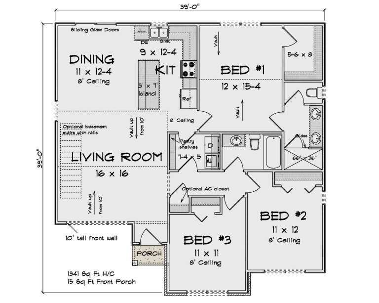 House Plan House Plan #34276 Drawing 1