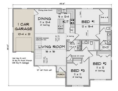 Main Floor  for House Plan #4848-00509