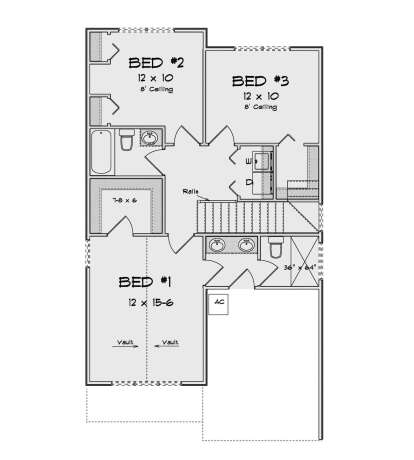 Second Floor for House Plan #4848-00513