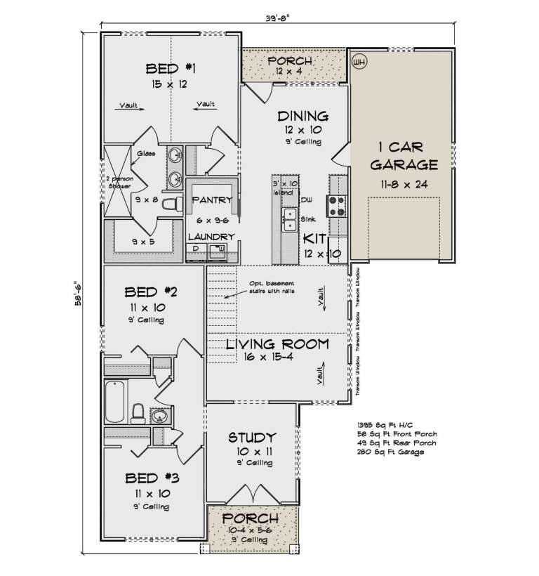 House Plan House Plan #34284 Drawing 1