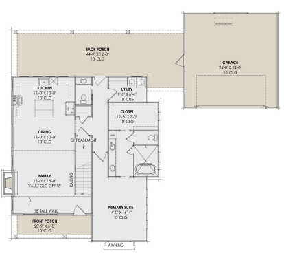 Main Floor  for House Plan #7983-00155