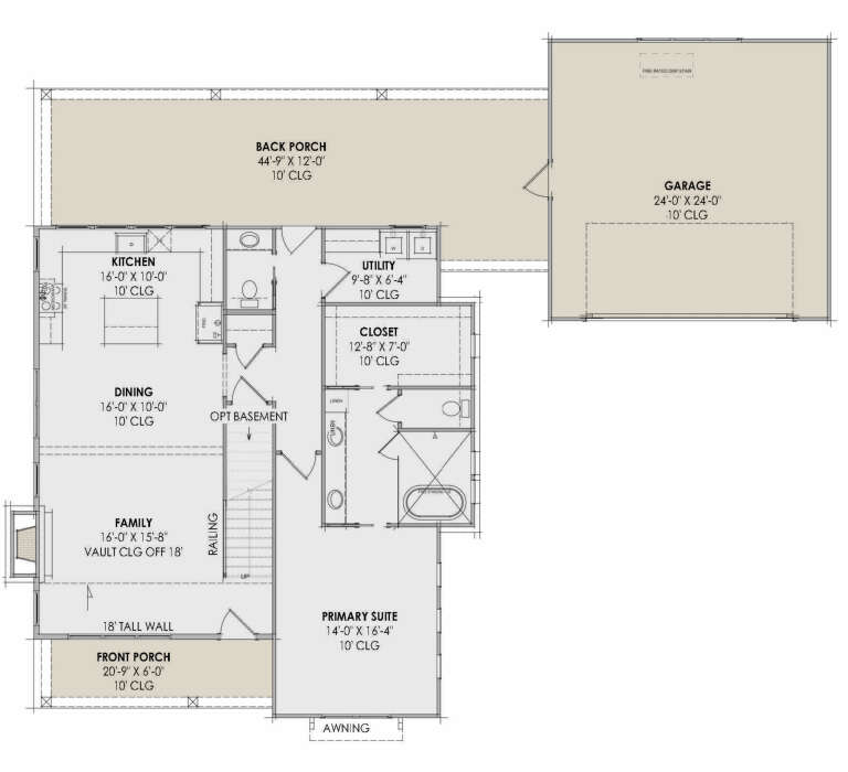 House Plan House Plan #34288 Drawing 1