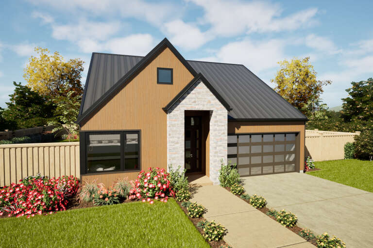 House Plan House Plan #34292 Angled Front Elevation