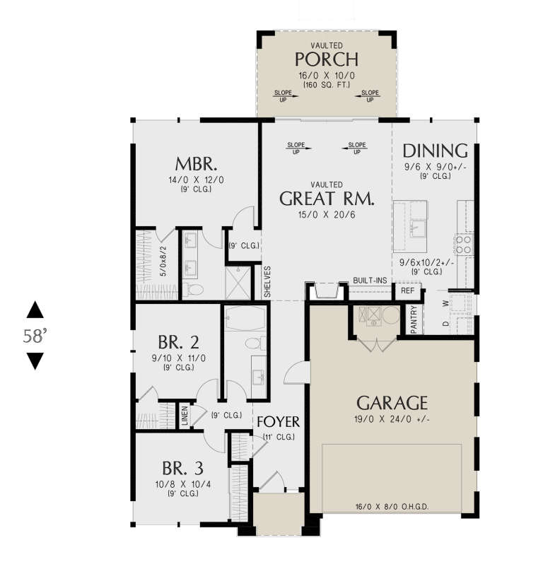 House Plan House Plan #34292 Drawing 1