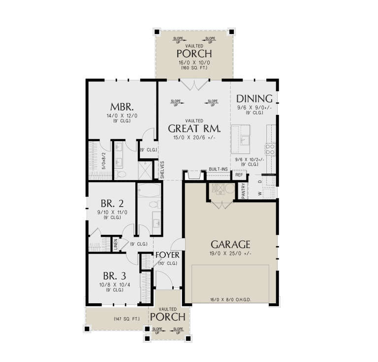 House Plan House Plan #34293 Drawing 1