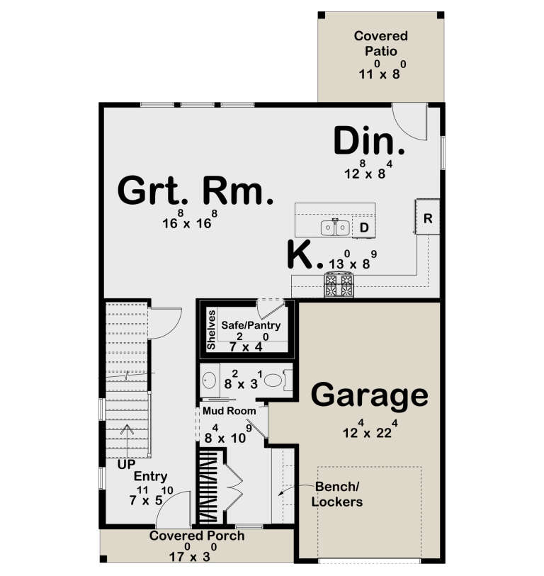 House Plan House Plan #34295 Drawing 1