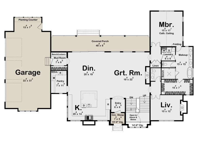 House Plan House Plan #34296 Drawing 1