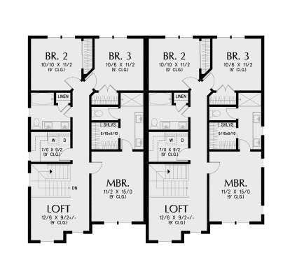 Second Floor for House Plan #2559-01102