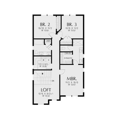 Second Floor for House Plan #2559-01104