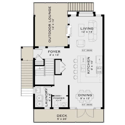 Main Floor for House Plan #5984-00039