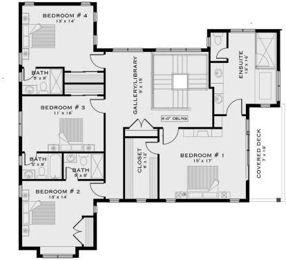 Second Floor for House Plan #5984-00040