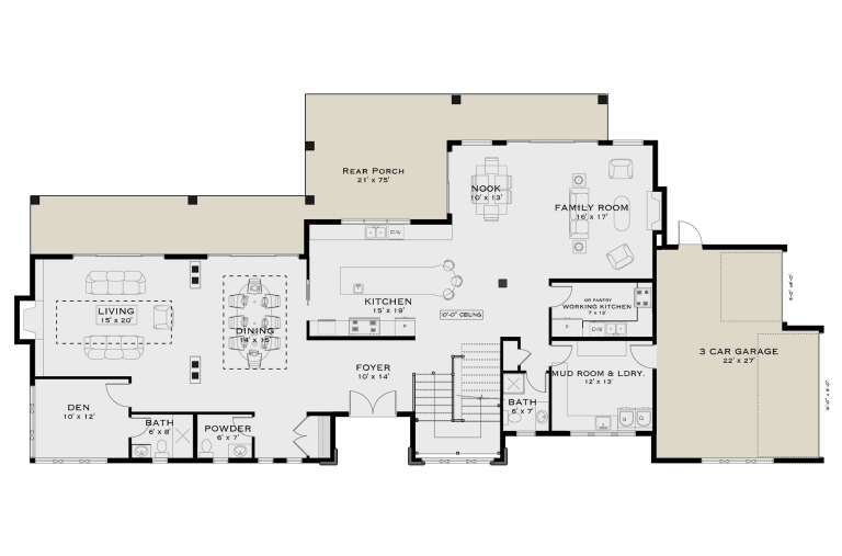 House Plan House Plan #34302 Drawing 1