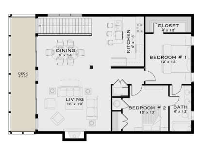 Second Floor for House Plan #5984-00042
