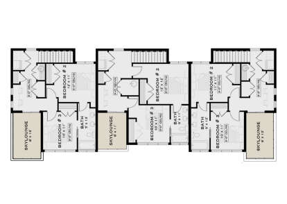 Second Floor for House Plan #5984-00043