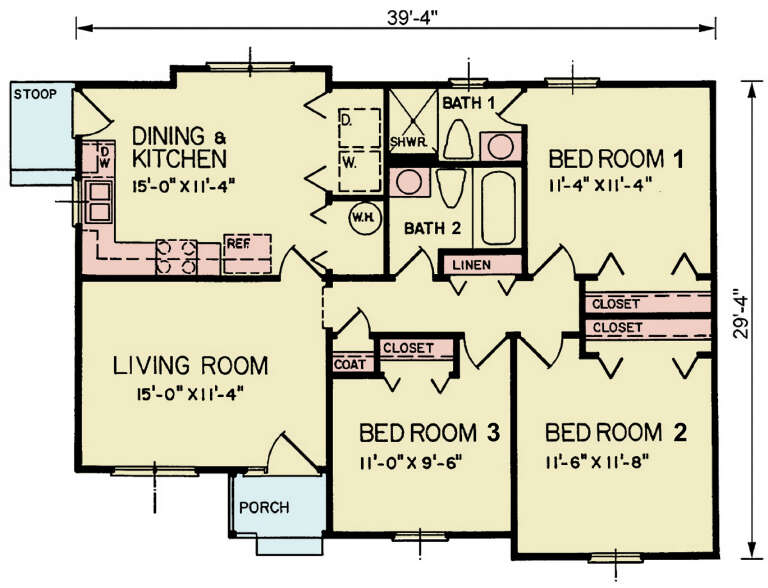House Plan House Plan #34305 Drawing 1