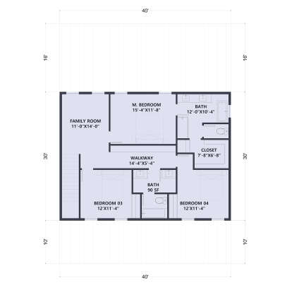 Second Floor for House Plan #625-00045