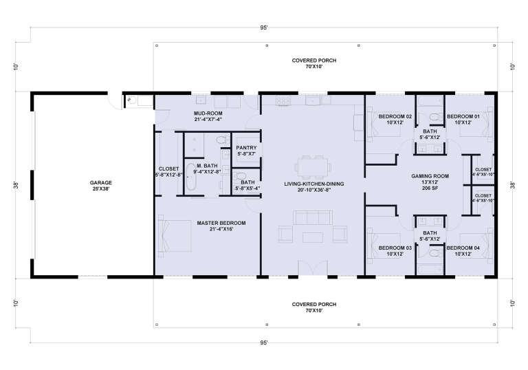 House Plan House Plan #34309 Drawing 1