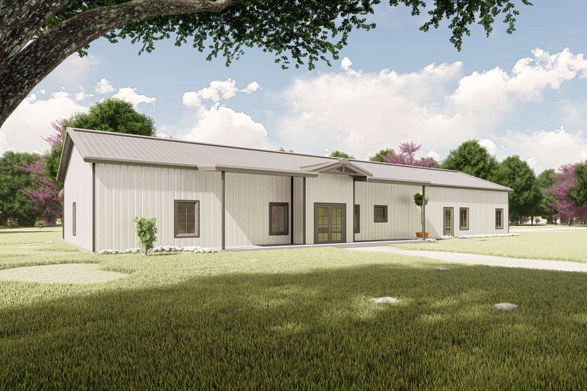 Barn Plan - 2,548 Square Feet, 4 Bedrooms, 3.5 Bathrooms | Floor Plan  #625-00047 | America's Best House Plans, image size:1200x800