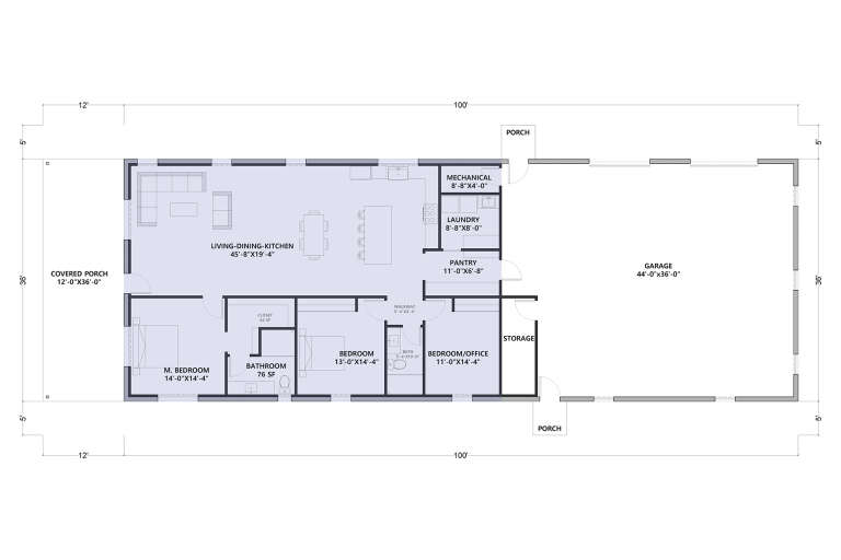 House Plan House Plan #34311 Drawing 1