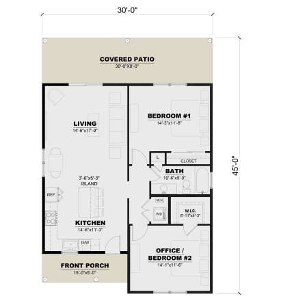 Main Floor  for House Plan #7568-00043