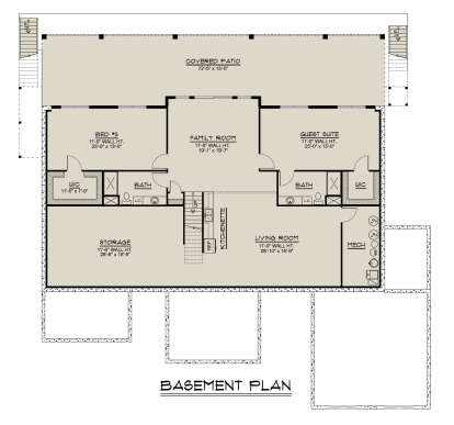 Basement for House Plan #5032-00387