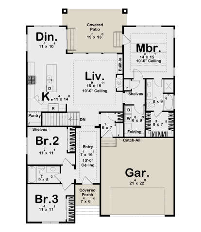 Main Floor  for House Plan #963-01194