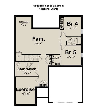 Basement for House Plan #963-01194