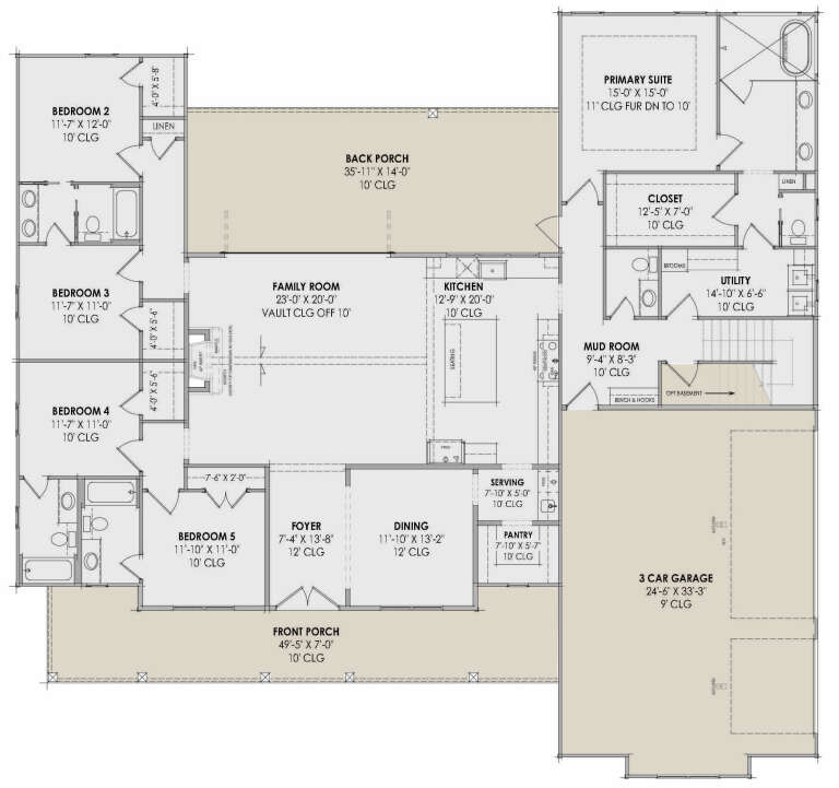 House Plan House Plan #34319 Drawing 1