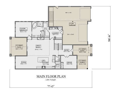 Main Floor  for House Plan #5631-00278
