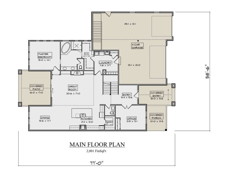 House Plan House Plan #34320 Drawing 1