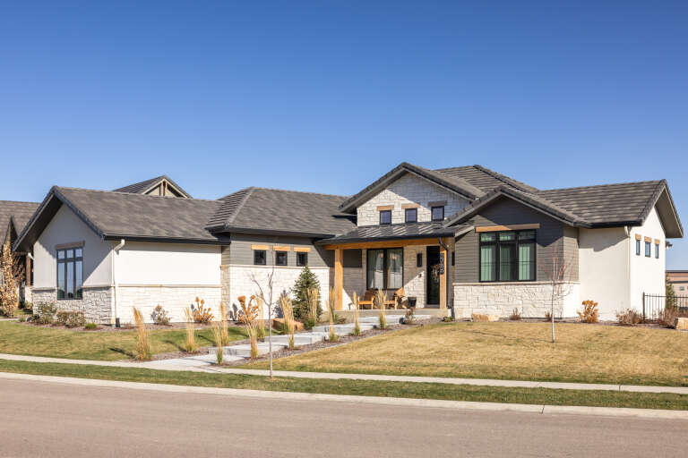 House Plan House Plan #34321 Angled Front Elevation