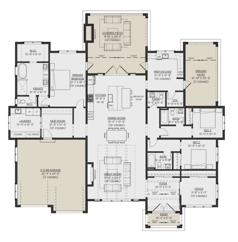 House Plan House Plan #34326 Drawing 1
